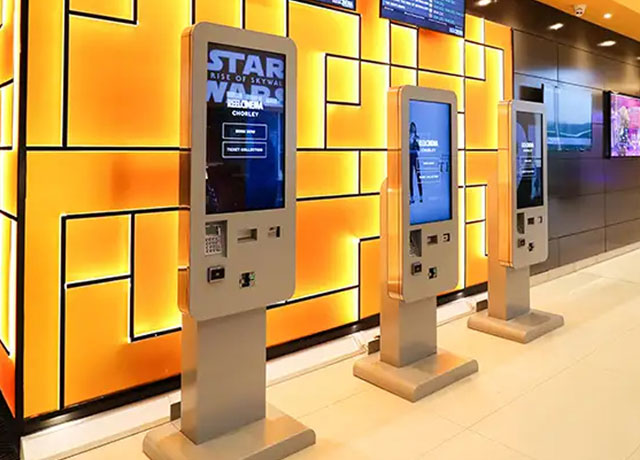 Kiosks for stores and cinemas